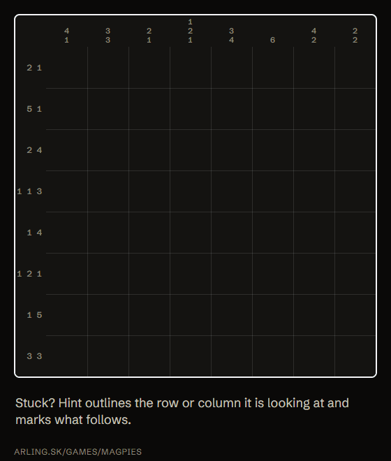 Animation: the Hint outlines a row with a dashed line, marks the cells that follow with rings and explains why, then the marks are filled in; this repeats for the next steps.